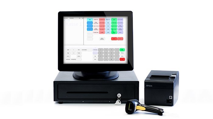 Kassesystem dankortterminal kasseapparat touch